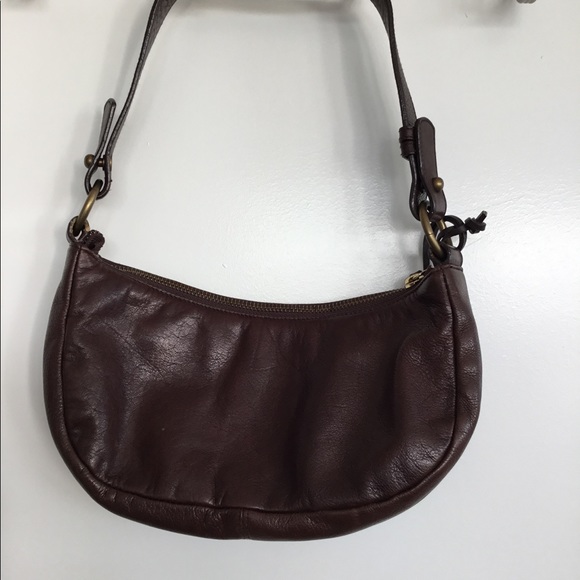 Lauren Ralph Lauren Brown Pebbled Leather Hobo Bag $50 - Picture 6 of 12